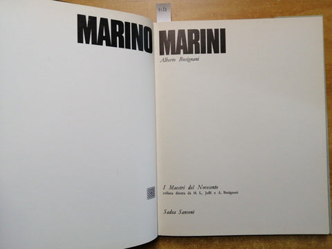 Alberto Busignani - MARINO MARINI - I maestri del Novecento 1968 Sansoni (7