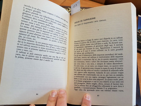 IL LIBRO DEI SOLITARI - ALBERTO MONTI - CDE 1986 COPERTINA RIGIDA giochi (1