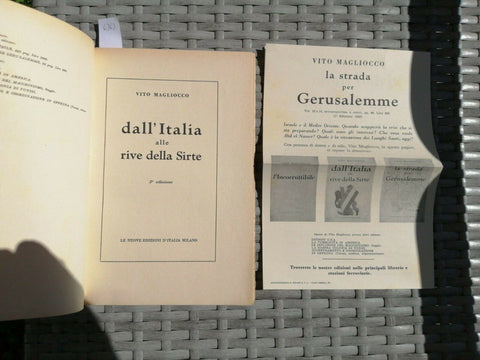DALL'ITALIA ALLE RIVE DELLA SIRTE 1958 VITO MAGLIOCCO(6363)FASCISMO C