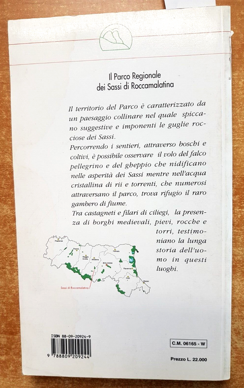 SASSI DI ROCCAMALATINA Parco Regionale + 2 CARTOLINE OMAGGIO 1996 Giunti (1