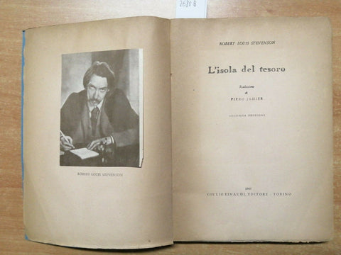 ROBERT LOUIS STEVENSON - L'ISOLA DEL TESORO - 1944 - EINAUDI - (2680B