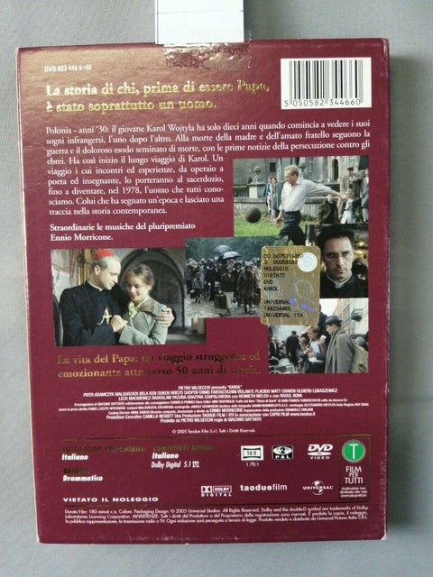 WOJTYLA KAROL un uomo diventato Papa - DVD 2005 BATTIATO TAODUE FILM 180'