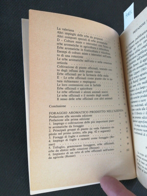 L'UTILIZZO DELLE ERBE AROMATICHE IN AGRICOLTURA biodinamica 1984 LIPPERT (
