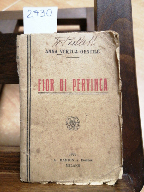 ANNA VERTUA GENTILE - FIOR DI PERVINCA - 1925 - BARION - (2730)