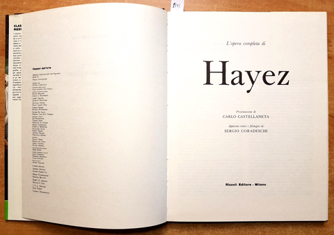 L'opera competa di HAYEZ - Rizzoli - 1971 - classici dell'arte - 1ED. (5