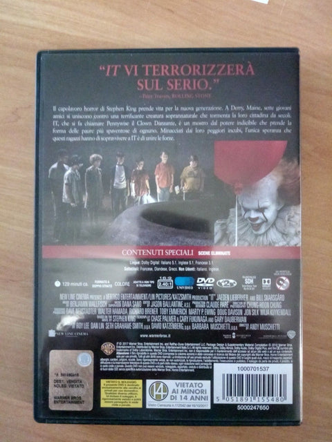 STEPHEN KING - IT - DVD WARNER BROS - 2017 - HORROR - (016) -