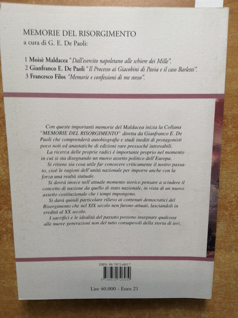 MALDACEA Dall'esercito napoletano alle schiere dei Mille - RISORGIMENTO (6