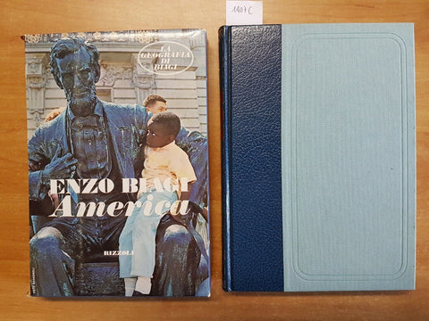ENZO BIAGI - L'AMERICA - 1 ED. RIZZOLI - 1973 CON CUSTODIA E SEGNALIBRO (