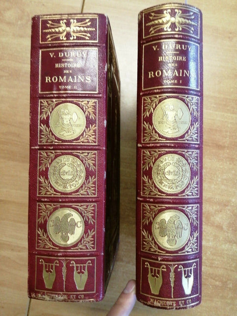 HISTOIRE DES ROMAINS - VICTOR DURUY- 1879/1880 - HACHETTE - 2 VOLUMI - (535