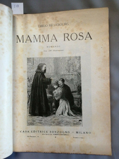 EMILIO RICHEBOURG - MAMMA ROSA 238 ILLUSTRAZIONI SONZOGNO (3788) BIBL.