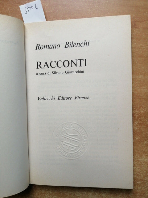 Romano Bilenchi - Racconti - 1965 - Vallecchi - (3900c)