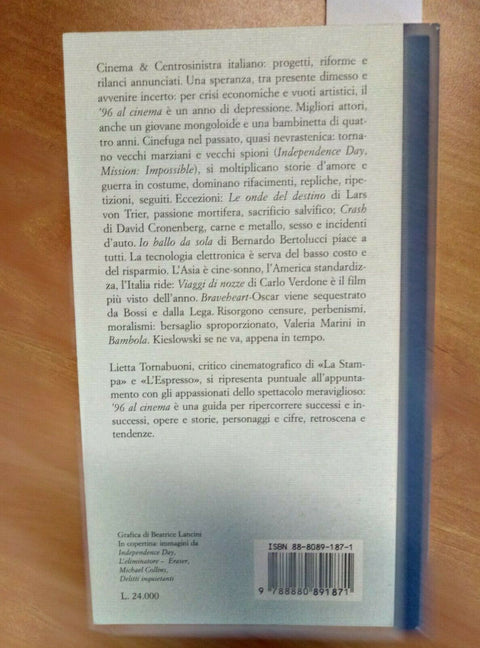 '96 AL CINEMA - TORNABUONI 1996 BALDINI BERTOLUCCI/BRAVEHEART/VERDONE/OSCAR 121
