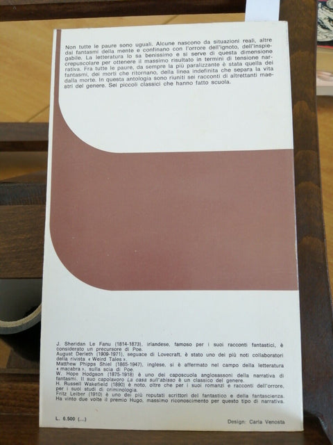 CREATURE DELL'ALTRO MONDO 6 Racconti Dell'orrore e Del Soprannaturale 1984