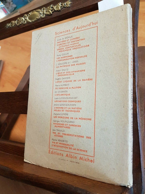 LOUIS DE BROGLIE - MATIERE ET LUMIERE - 1946 ALBIN MICHEL EDITIONS PARIS (1