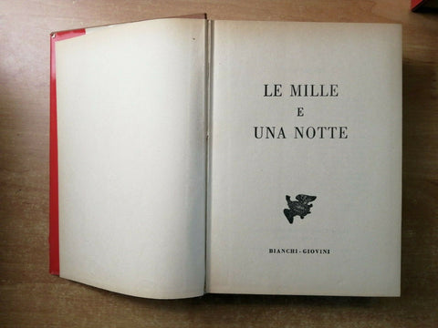 LE MILLE E UNA NOTTE 4 VOLUMI ILLUSTRATI con sovraccoperte BIANCHI GIOVINI(