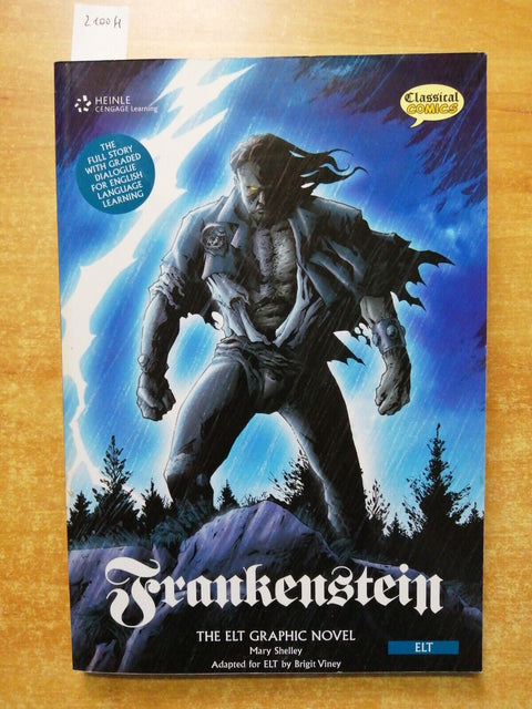 FRANKENSTEIN libro + 2 cd THE ELT GRAPHIC NOVEL Mary Shelley LEVEL B1/B2 (2