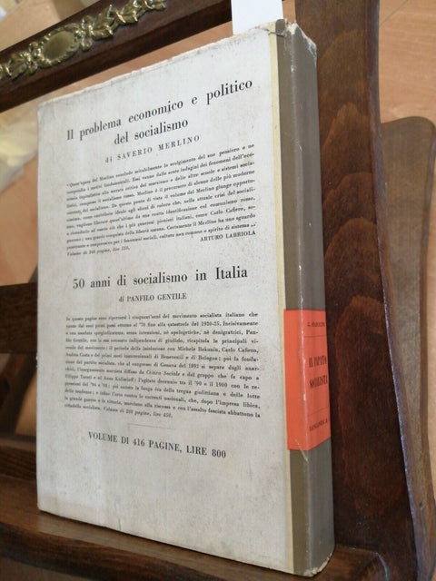 GIOVANNI SPADOLINI - IL PAPATO SOCIALISTA - 1950 - LONGANESI - 1ED. - (549