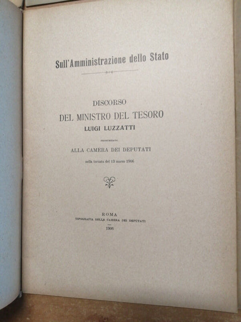 Luigi Luzzatti - LOTTO 7 FASCICOLI con scritti dal 1899 al 1922 leggi sotto