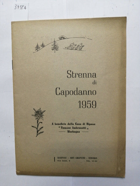 Strenna di capodanno 1959 casa di riposo T. Ambrosetti MORBEGNO SONDRIO (37