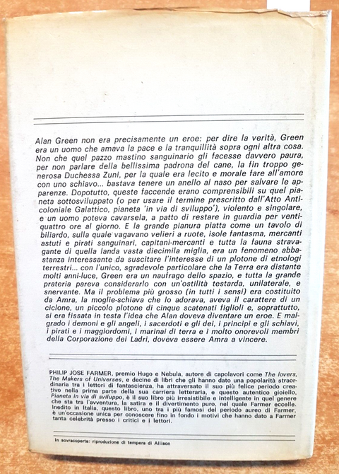 Philip Jos Farmer - Pianeta in via di sviluppo 1977 Libra Editrice (4647B