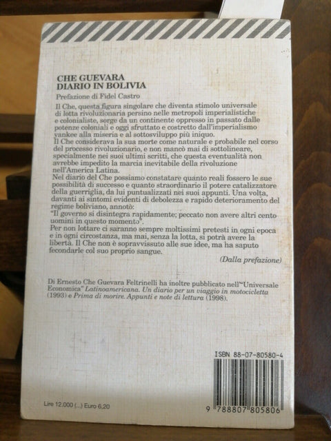 DIARIO IN BOLIVIA - CHE GUEVARA - FELTRINELLI 2000 PREFAZIONE FIDEL CASTRO(