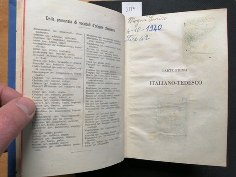 Nuovo dizionario italiano-tedesco/tedesco-italiano - 1940 Lysle-Pontevivo (