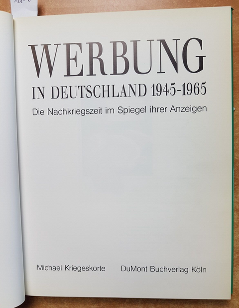 WERBUNG IN DEUTSCHLAND 1945-1965 pubblicit in Germania KRIEGESKORTE DUMONT1280d